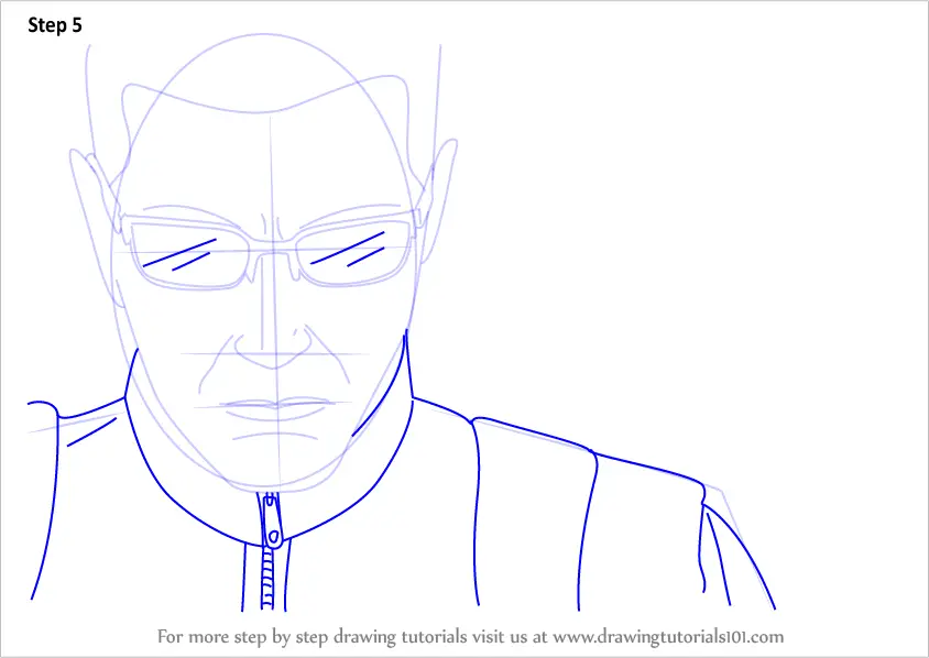 How to Draw Albert Wesker from Resident Evil (Resident Evil) Step by