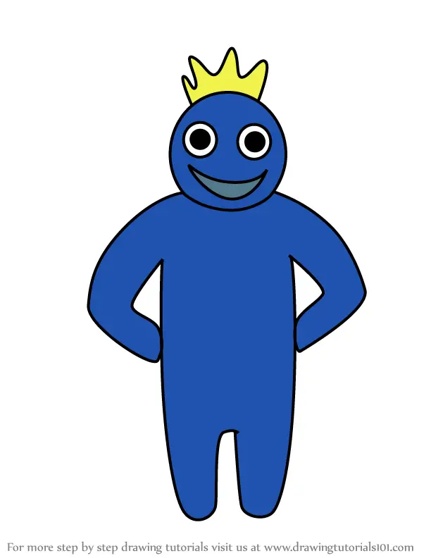 Drawing Blue Roblox Rainbow Friends - Roblox Characters 