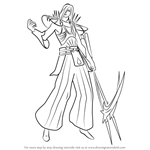 How to Draw Akechi Mitsuhide from Sengoku BASARA