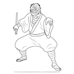 How to Draw Nanbu Harumasa from Sengoku BASARA
