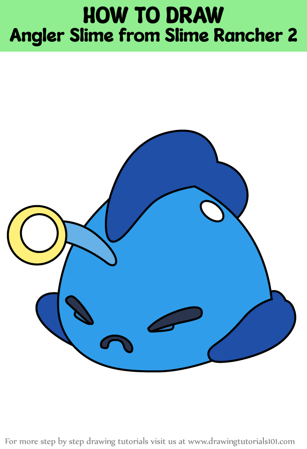 How to Draw Angler Slime from Slime Rancher 2 (Slime Rancher 2) Step by