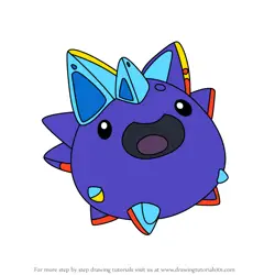 How to Draw Crystal Slime from Slime Rancher 2