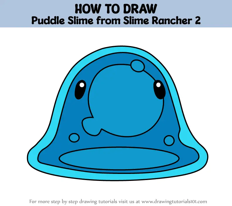 How To Draw Puddle Slime From Slime Rancher 2 Slime Rancher 2 Step By Step 8326