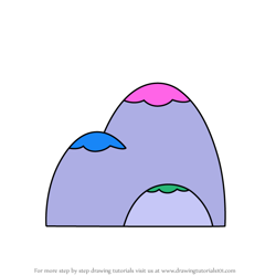 How to Draw Rainbow Mound from Slime Rancher 2
