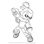 How to Draw Inkling Male from Splatoon
