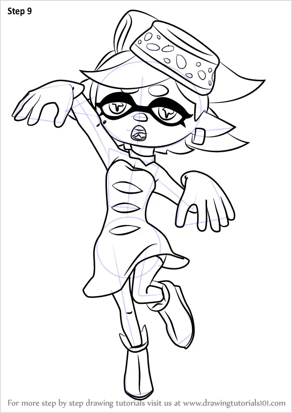 Learn How to Draw Marie from Splatoon (Splatoon) Step by Step Drawing