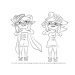 How to Draw Squid Sisters from Splatoon