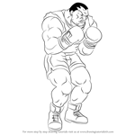 How to Draw Balrog from Street Fighter