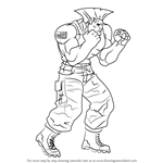 How to Draw Guile from Street Fighter