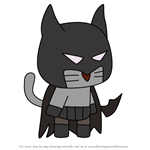 How to Draw Bat from StrikeForce Kitty