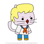 How to Draw Blond from StrikeForce Kitty