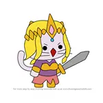 How to Draw Hyrule from StrikeForce Kitty