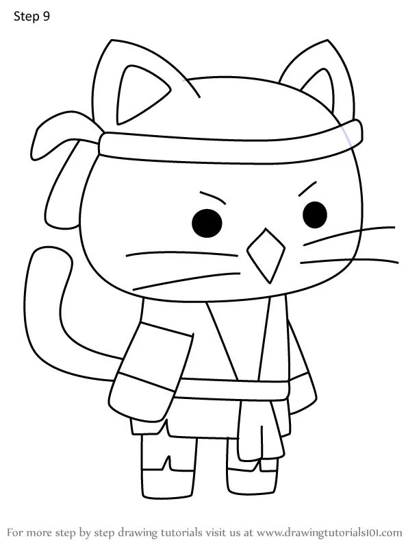 How to Draw Kyu from StrikeForce Kitty (StrikeForce Kitty) Step by Step ...