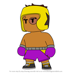 How to Draw Boxer Floyd from Stumble Guys