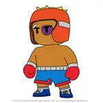 How to Draw Boxer Mike from Stumble Guys