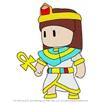 How to Draw Cleopatra from Stumble Guys