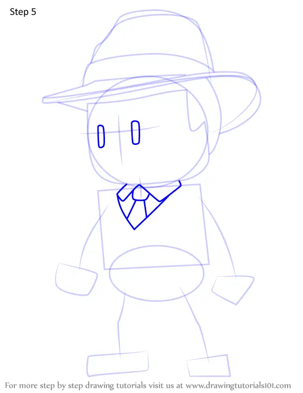 How to Draw Detective from Stumble Guys (Stumble Guys) Step by Step ...