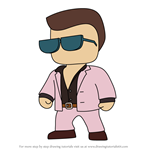 How to Draw Disco Daryl from Stumble Guys