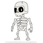 How to Draw Dry Bones from Stumble Guys