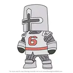 How to Draw England Knight from Stumble Guys