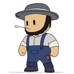 How to Draw Farmer Jeremiah from Stumble Guys