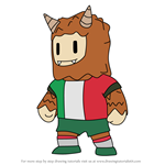 How to Draw Italy Troll from Stumble Guys