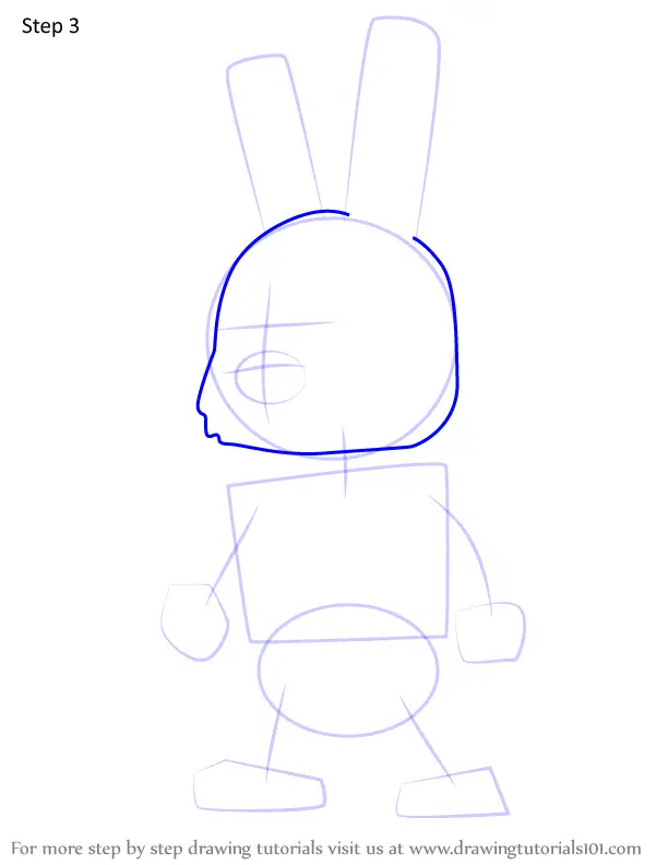 How to Draw Lunar Rabbit from Stumble Guys (Stumble Guys) Step by Step ...