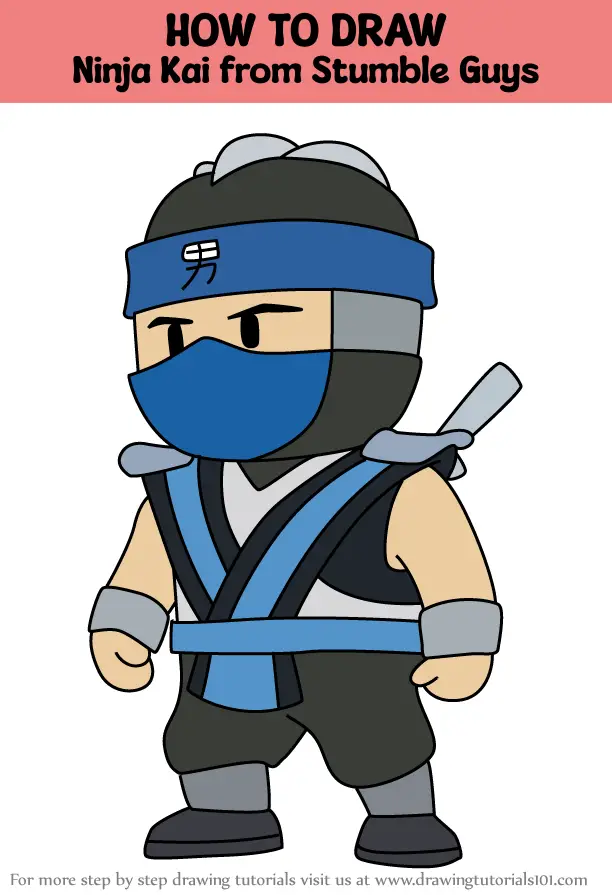 How to Draw Ninja Kai from Stumble Guys (Stumble Guys) Step by Step ...