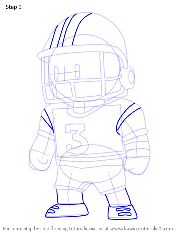 How to Draw Quarterback from Stumble Guys (Stumble Guys) Step by Step ...