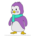 How to Draw Weezy Penguin from Stumble Guys