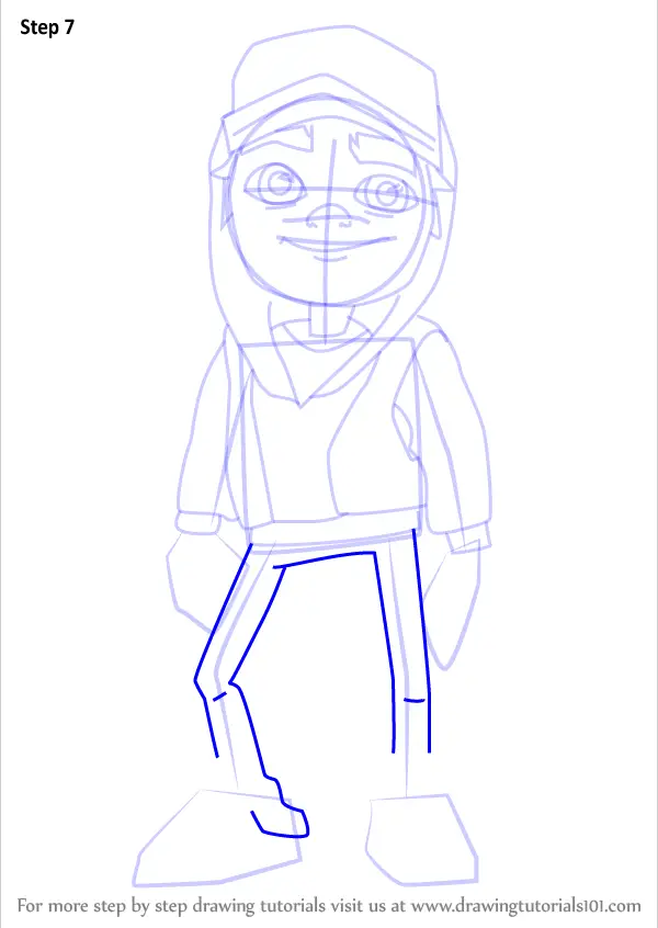 Learn How to Draw Jake from Subway Surfers (Subway Surfers) Step by