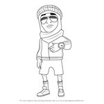 How to Draw Prince K from Subway Surfers