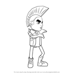 How to Draw Spike from Subway Surfers