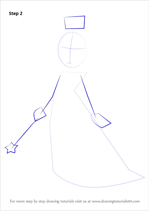 how to draw rosalina step by step