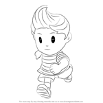 How to Draw Lucas from Super Smash Bros