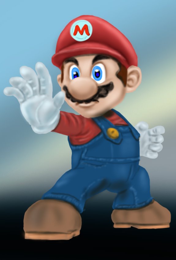 Learn How to Draw Mario from Super Smash Bros (Super Smash Bros.) Step