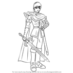 How to Draw Marth from Super Smash Bros