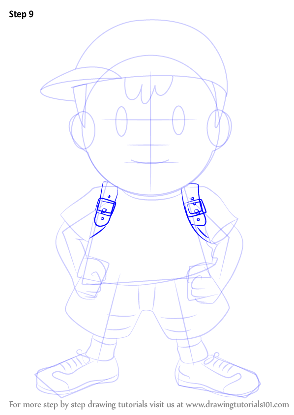 How to Draw Ness from Super Smash Bros (Super Smash Bros.) Step by Step ...