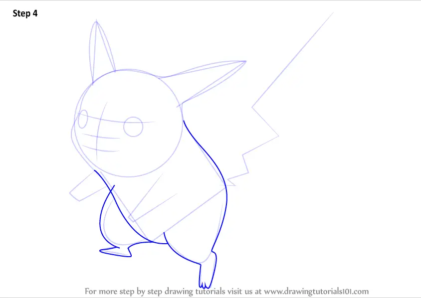 How to Draw Pikachu from Super Smash Bros (Super Smash Bros.) Step by ...