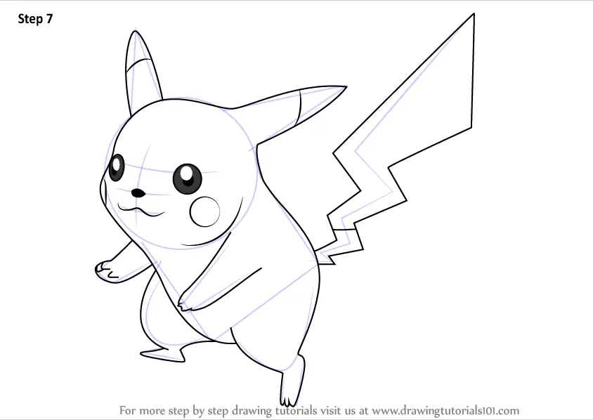 How to Draw Pikachu from Super Smash Bros (Super Smash Bros.) Step by ...