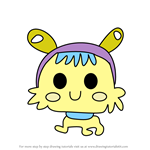 How to Draw Amipoketchi from Tamagotchi