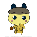 How to Draw Anpan Detective from Tamagotchi