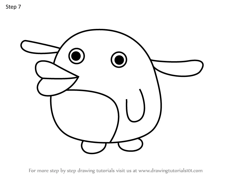 How to Draw Billkotchi from Tamagotchi (Tamagotchi) Step by Step ...