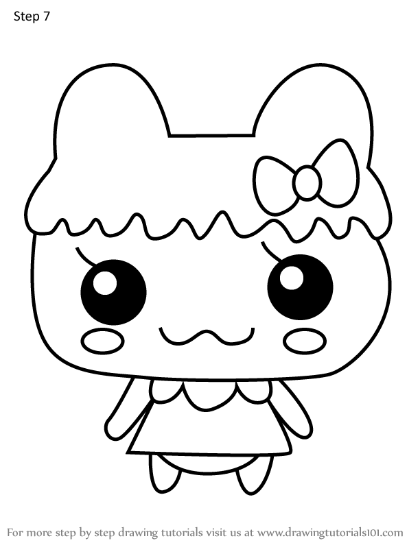 How to Draw Chamametchi from Tamagotchi (Tamagotchi) Step by Step ...