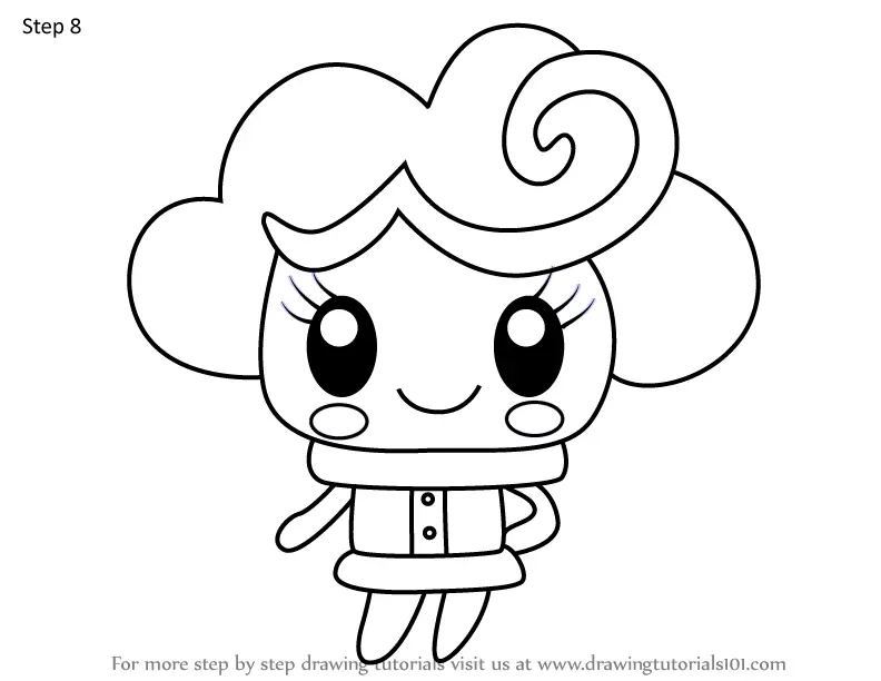 How to Draw Chictchi from Tamagotchi (Tamagotchi) Step by Step ...