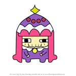 How to Draw Fortune Teller from Tamagotchi