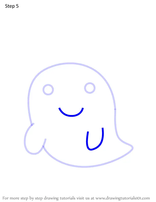 How to Draw Ghost Jr from Tamagotchi (Tamagotchi) Step by Step ...