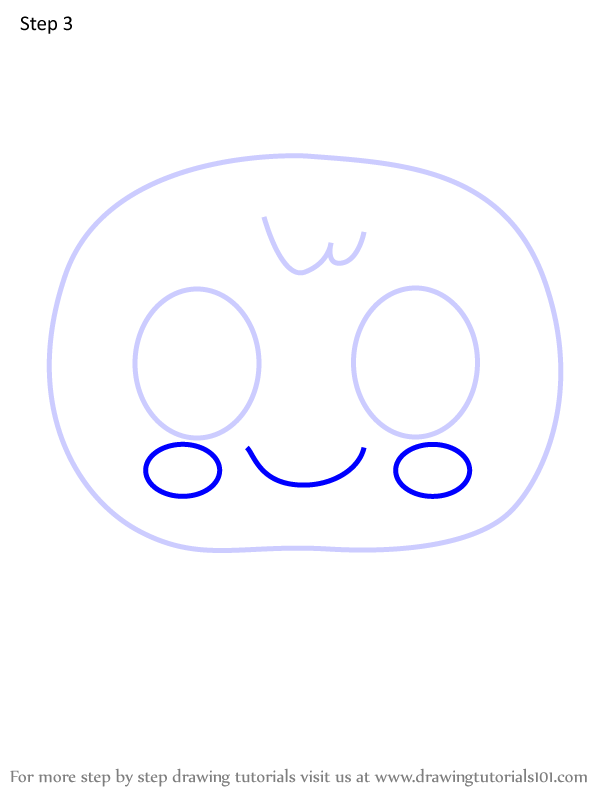 How to Draw Hanbunkotchi from Tamagotchi (Tamagotchi) Step by Step ...