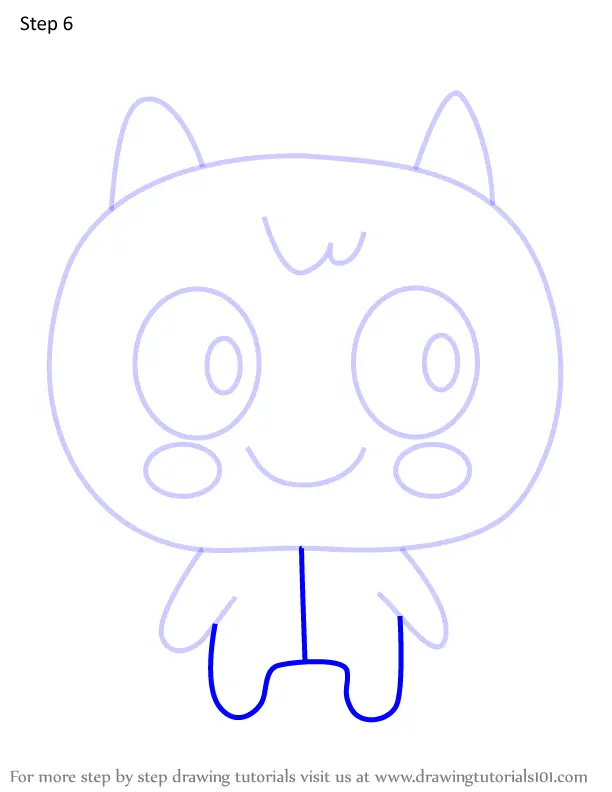 How to Draw Hanbunkotchi from Tamagotchi (Tamagotchi) Step by Step ...