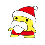 How to Draw Hat Santaclautchi from Tamagotchi